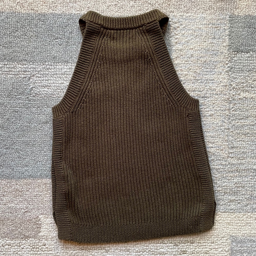 Madewell Ribbed High-Neck Sweater Tank - Picture 3 of 4